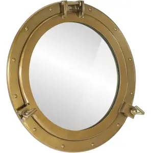 Vidaxl - Miroir En Forme De Porthole Mural Ø50 Cm Aluminium Et Verre pas cher