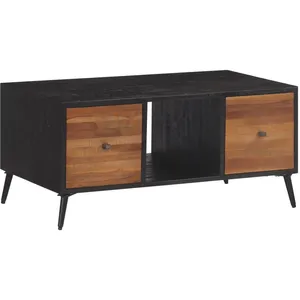 vidaXL Table basse 90x50x41 cm teck de récupération massif pas cher