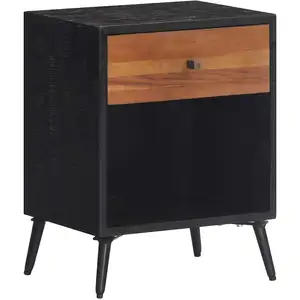 vidaXL Table de chevet 40x30x50 cm bois massif de teck pas cher