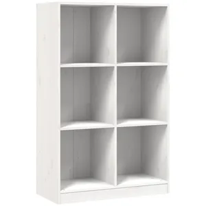 Comparateur de prix : vidaXL Bibliothèque blanc 70x33x110 cm bois massif de pin