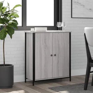 vidaXL Buffet sonoma gris 70x30x80 cm bois d'ingénierie pas cher