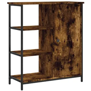 vidaXL Buffet chêne fumé 70x30x80 cm bois d'ingénierie pas cher