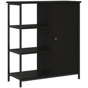 vidaXL Buffet noir 70x30x80 cm bois d'ingénierie pas cher