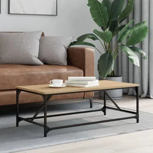 vidaXL Table basse Chêne sonoma 100x50x35 cm Bois d'ingénierie pas cher
