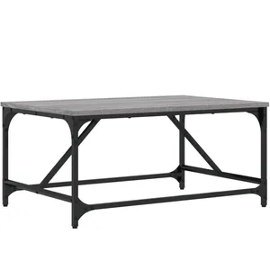 vidaXL Table basse sonoma gris 75x50x35 cm bois d'ingénierie pas cher
