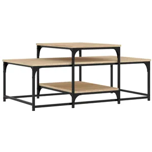 vidaXL Table basse chêne sonoma 102x60x45 cm bois d'ingénierie pas cher