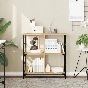 Comparateur de prix : vidaXL Bibliothèque chêne sonoma 78,5x33x82 cm bois d'ingénierie