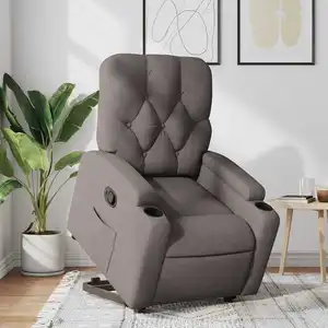 Comparateur de prix : vidaXL Fauteuil inclinable taupe tissu
