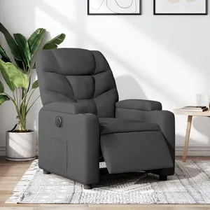 Comparateur de prix : vidaXL Fauteuil inclinable électrique Noir Tissu