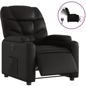 Comparateur de prix : vidaXL Fauteuil inclinable électrique Noir Similicuir