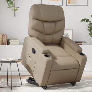 Comparateur de prix : vidaXL Fauteuil inclinable Cappuccino Similicuir