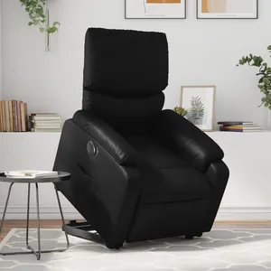 vidaXL Fauteuil inclinable électrique noir similicuir pas cher