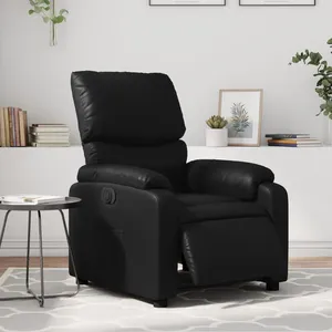 vidaXL Fauteuil inclinable électrique Noir Similicuir pas cher