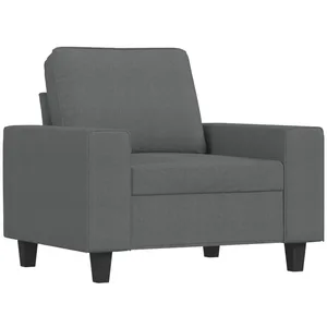 Comparateur de prix : vidaXL Fauteuil Gris foncé 60 cm Tissu