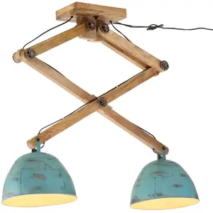 Comparateur de prix : vidaXL Plafonnier 25 W bleu délavé 29x18x85 cm E27