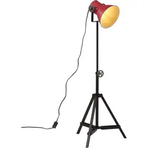 Comparateur de prix : vidaXL Lampadaire 25 W rouge délavé 35x35x65/95 cm E27