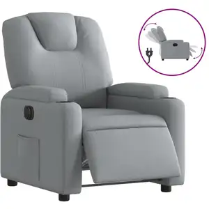 Comparateur de prix : vidaXL Fauteuil inclinable électrique Gris clair Tissu