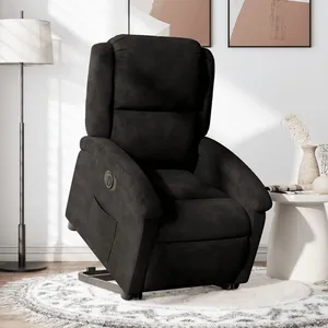 Comparateur de prix : vidaXL Fauteuil inclinable électrique noir velours
