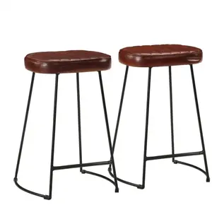 vidaXL Tabourets de bar lot de 2 marron foncé 41x29x62 cm