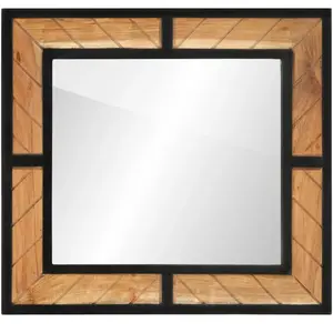 vidaXL Miroir de salle de bain 60x1x55 cm bois massif d'acacia pas cher