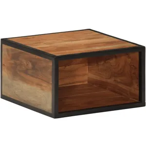 Comparateur de prix : vidaXL Table de chevet murale 35x35x20 cm bois massif d'acacia