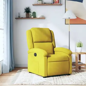 Comparateur de prix : vidaXL Fauteuil inclinable jaune velours