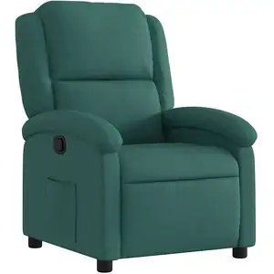 Comparateur de prix : vidaXL Fauteuil inclinable Vert foncé Tissu