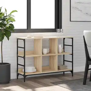 vidaXL Buffet chêne sonoma 102x32x73,5 cm bois d'ingénierie pas cher