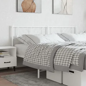 Comparateur de prix : vidaXL Tête de lit métal blanc 180 cm
