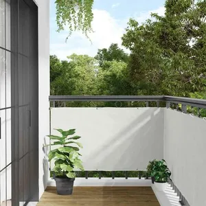 vidaXL Écran d'intimité de jardin blanc 1000x120 cm PVC pas cher