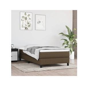 vidaXL Matelas de lit à ressorts ensachés marron foncé 120x190x20 cm pas cher