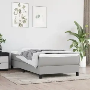 Comparateur de prix : vidaXL Matelas de lit à ressorts ensachés gris clair 120x190x20 cm