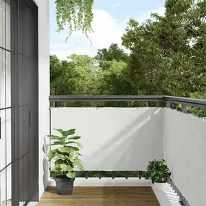 vidaXL vidaXL Écran d'intimité de jardin blanc 600x75 cm PVC