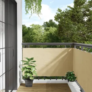 vidaXL Écran d'intimité de jardin crème 1000x75 cm PVC pas cher