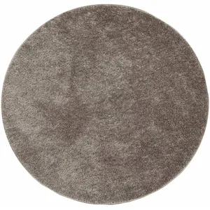 Comparateur de prix : vidaXL Tapis ISTAN à poils longs aspect brillant gris Ø 100 cm