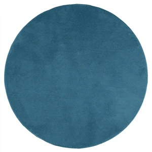 vidaXL Tapis OVIEDO à poils courts turquoise Ø 200 cm pas cher