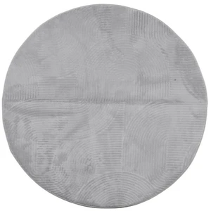 Comparateur de prix : vidaXL Tapis IZA poils courts style scandinave gris Ø 160 cm