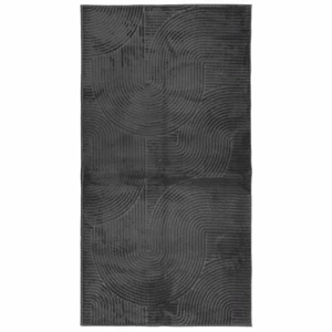 Comparateur de prix : vidaXL Tapis IZA poils courts style scandinave anthracite 80x150 cm
