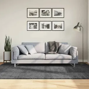 Comparateur de prix : vidaXL Tapis OVIEDO à poils courts anthracite 160x230 cm