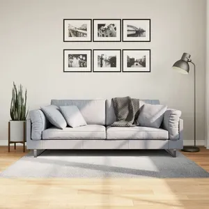 Comparateur de prix : vidaXL Tapis IZA poils courts style scandinave gris 120x170 cm
