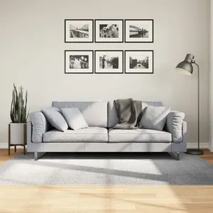 vidaXL Tapis IZA poils courts style scandinave gris 140x200 cm pas cher