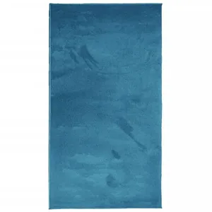 vidaXL Tapis OVIEDO à poils courts turquoise 60x110 cm pas cher