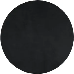 vidaXL Tapis OVIEDO à poils courts noir Ø 240 cm pas cher