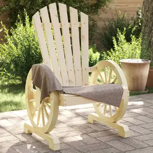 Vidaxl chaises de jardin adirondack lot de 4 bois de sapin massif pas cher