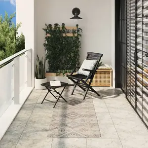Comparateur de prix : vidaXL Tapis ARBIZU intérieur extérieur design vintage 80x250 cm