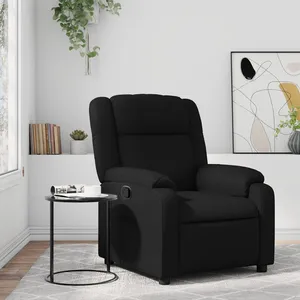 Comparateur de prix : vidaXL Fauteuil inclinable Noir Similicuir