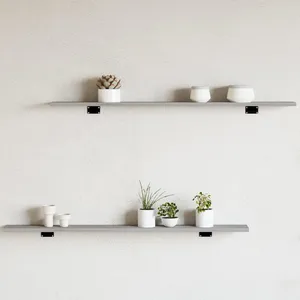 vidaXL Étagères murales 4 pcs sonoma gris 100x10x1,5cm bois ingénierie pas cher