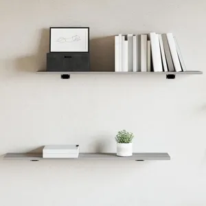 vidaXL Étagères murales 4 pcs sonoma gris 100x20x1,5cm bois ingénierie pas cher