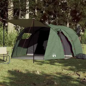 Comparateur de prix : vidaXL Vidaxl Tente De Camping Tunnel 4 Personnes Vert Imperméable