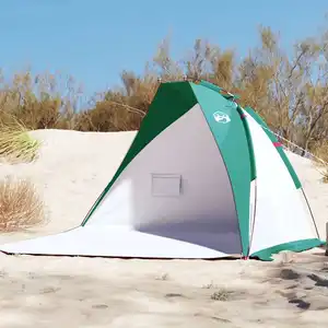 vidaXL Vidaxl Tente De Plage Vert D'eau 268x223x125 Cm 185t Polyester